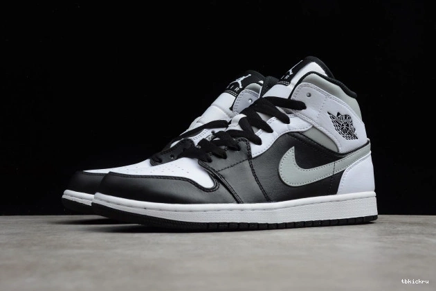 Cheap TBkick Mid 1 White Jordan Shadow 554724-073 AIR 0708